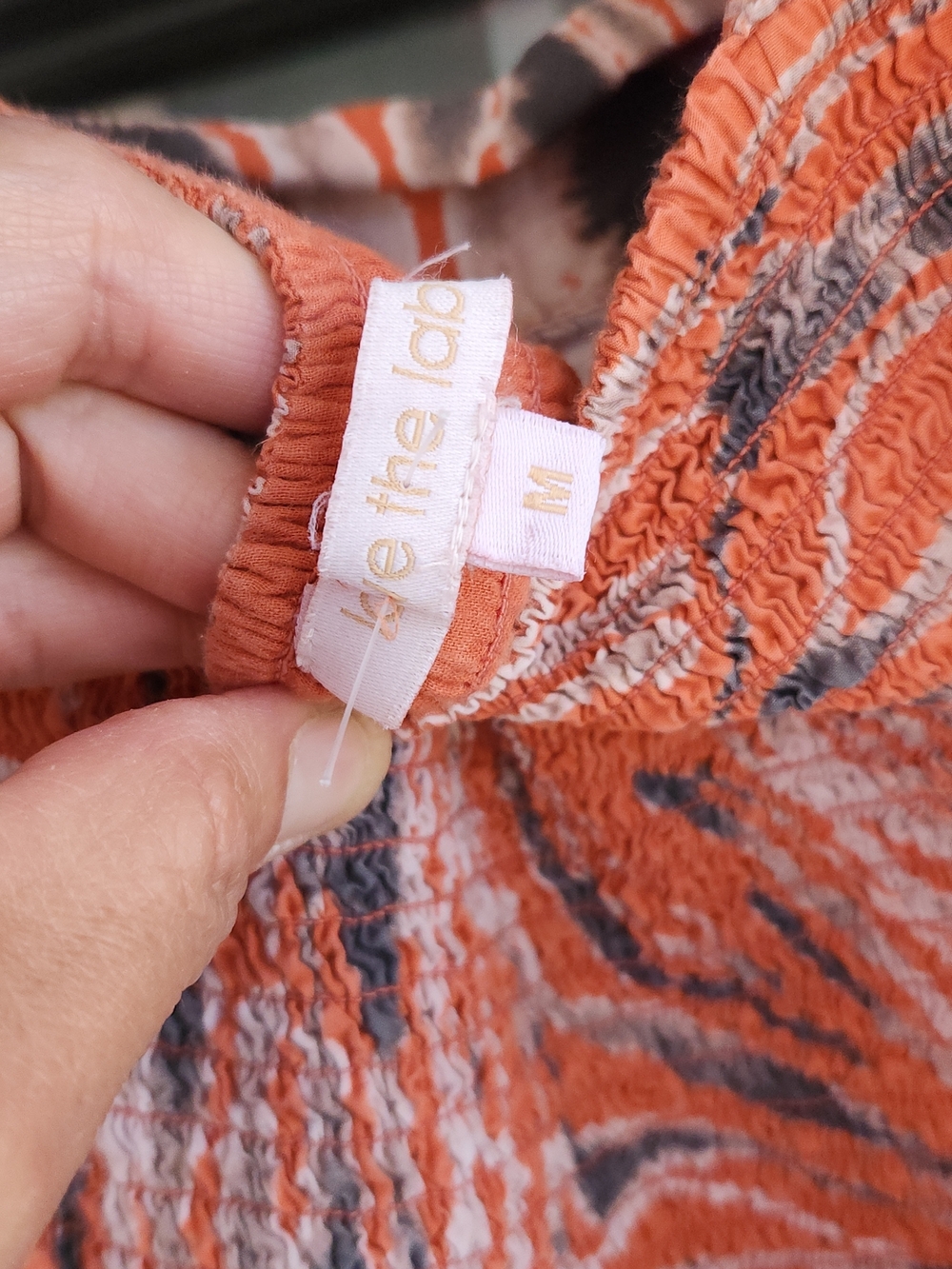 The dress in an Anthropologie Love the Label Puff Sleeve Mini Dress - Picture 5 of 5